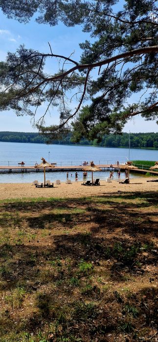 Domek nad jeziorem z własną linią brzegową , apartament, kwater