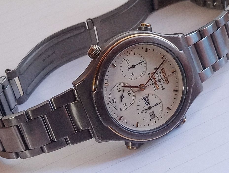 Seiko 7A38 Хронограф Tiтан колекційний