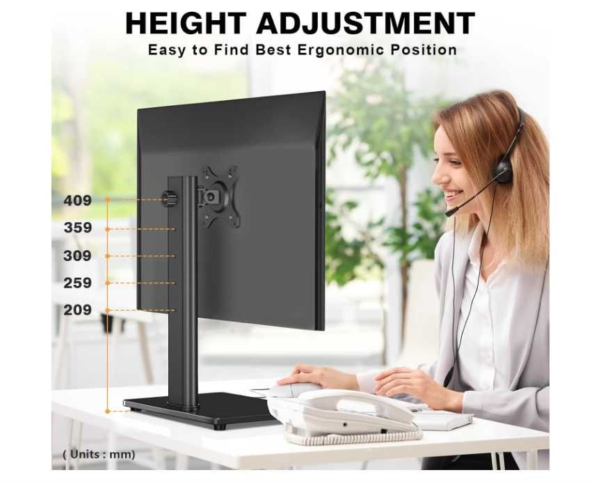 Uchwyt stojak na monitor do 32 cali do 10 kg MS1001 Rfiver