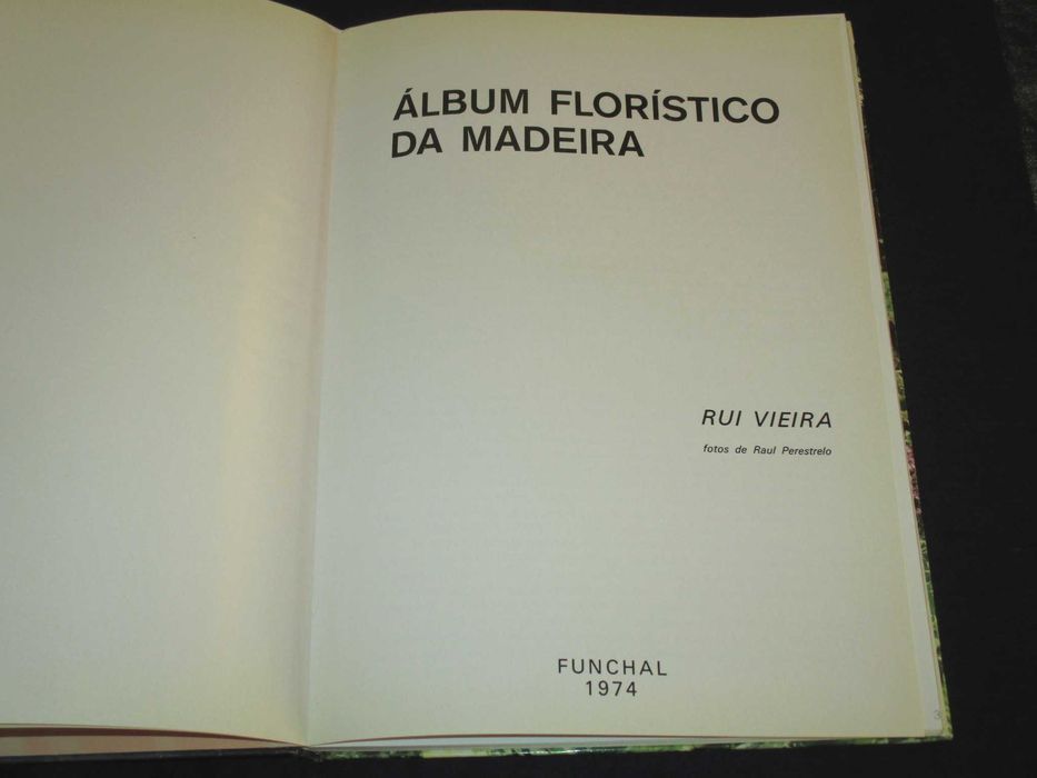 Livro Álbum Florístico da Madeira Rui Vieira 1974
