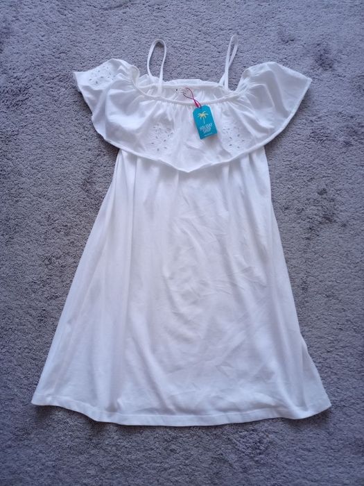 Білий сарафан 100% cotton