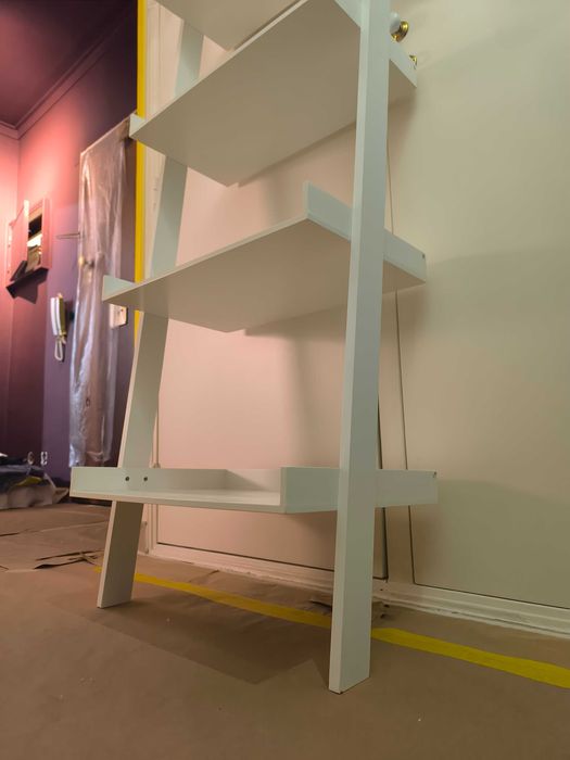 Estante escada branca 5 níveis