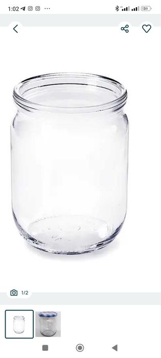 Банка 0,5 літра на кришку і закрутку