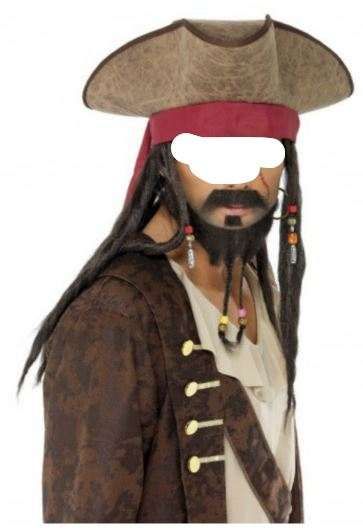 Traje/fantasia de carnaval ou passagem de ano, homem (pirata)