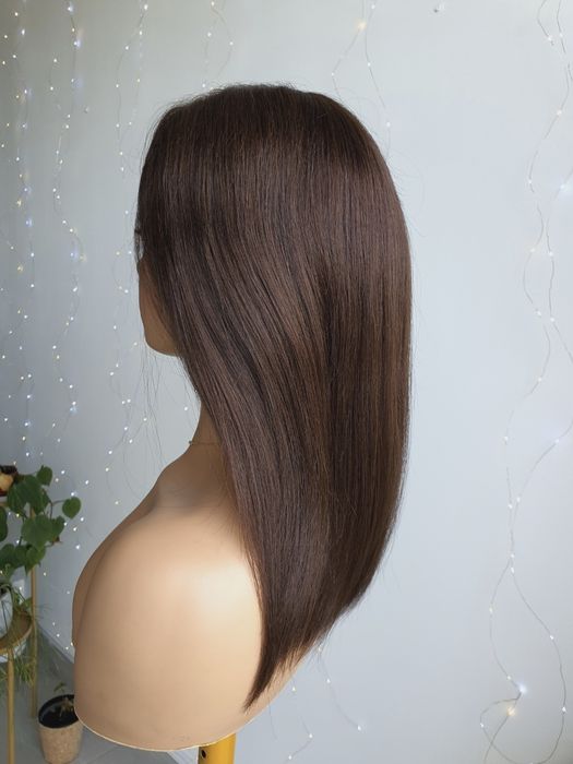 Włosy naturalne Peruka Megan lacefront naturlany brąz
