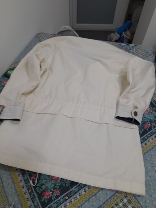 Parka unisexo, perola e azul marinho da campus society