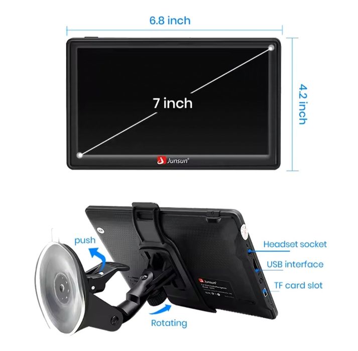 Gps Igo 7" Novo Camião