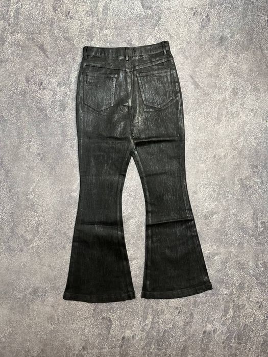 Rick Owens flared waxed jeans клеш кльош
