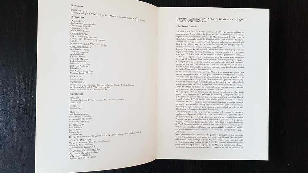 250 Obras de Arte Contemporânea: Colecção da CMVFX ('1920'-'1997')