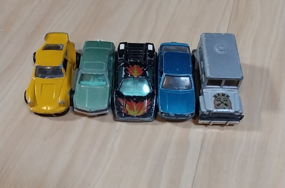 Lote de 5 miniaturas antigas Majorette