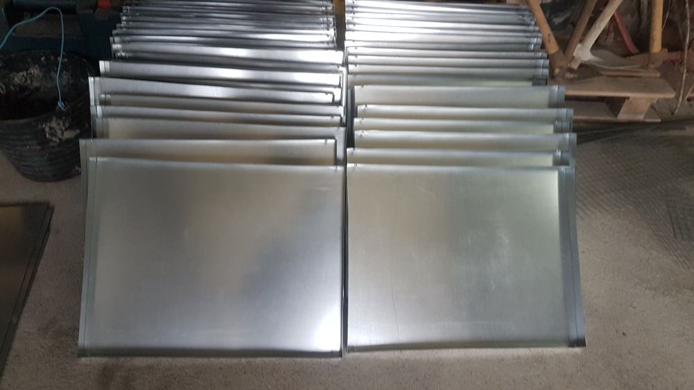 Tabuleiros chapa zincada Gaiolas