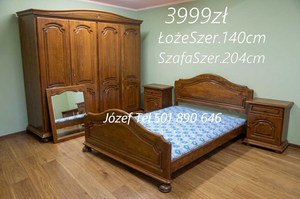 Meble sypialniane /  łóżko-szafa-szafki-nocne