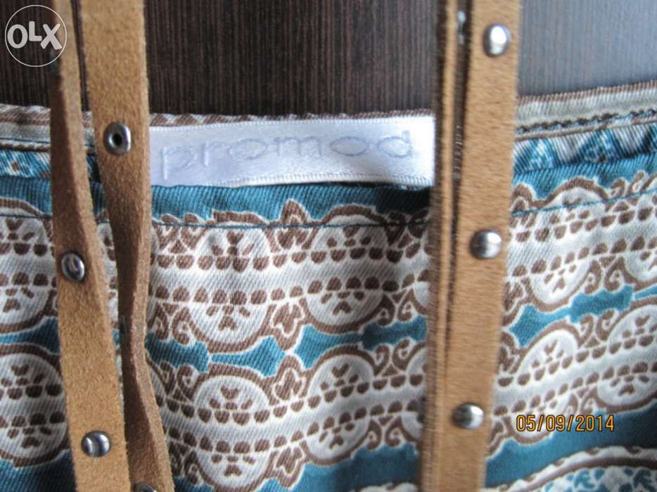 Vestido túnica de seda da Promod