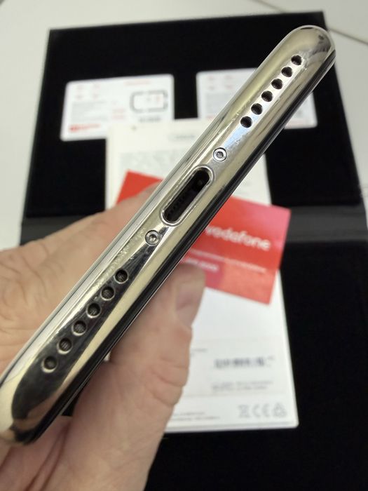 iPhone X  256GB Silver  NEVERLOCK акб 100% гарний