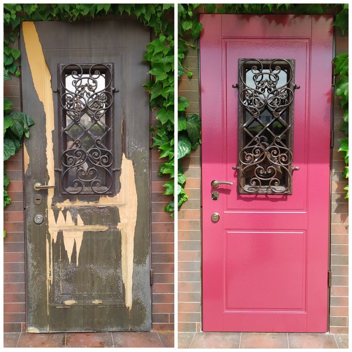 Реставрация Ремонт Облицовка Обшивка входных бронированных дверей