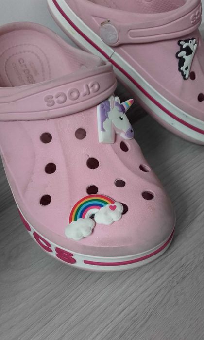 Klapki Crocsy ok. 30 (C13) oryginalne różowe Kozanów