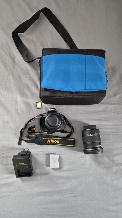 Aparat Nikon D5500 + Obiektyw Sigma 17-50mm 1:2.8