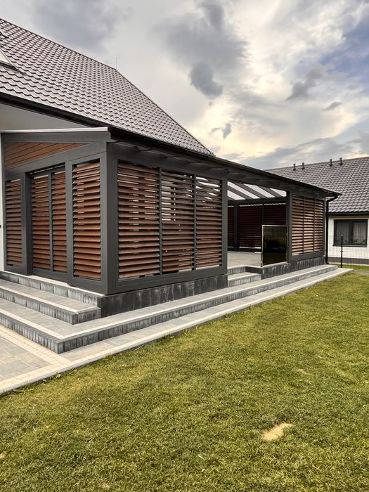 Ruchome deseczki| zadaszenie tarasu| zaluzje drewniane|