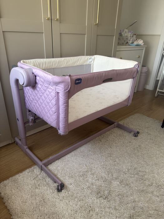 Chicco Next2Me Magic Łóżeczko Dostawne dostawka Blossom Różowe