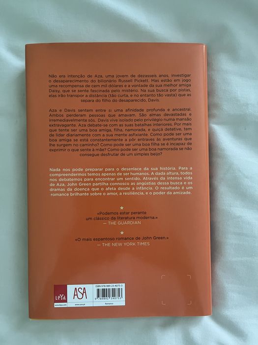 "Mil Vezes Adeus", de John Green
