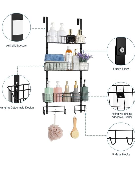 Органайзер на двері у ванну кімнату, в кухню, полиця в комірку