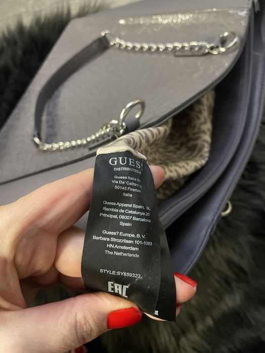 Guess shopper bag jak nowa szara