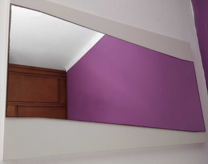 Espelho lacado em branco