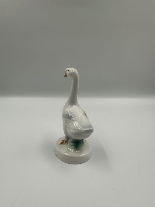 Szklana gęś ozdobna figurka