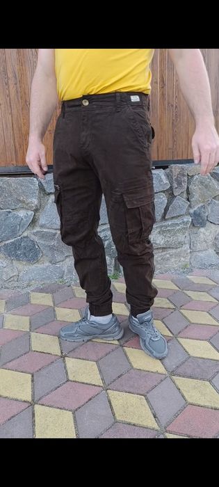 Чоловічі штани джогери LOSHAN олива чорні койот сині графіт коричневі
