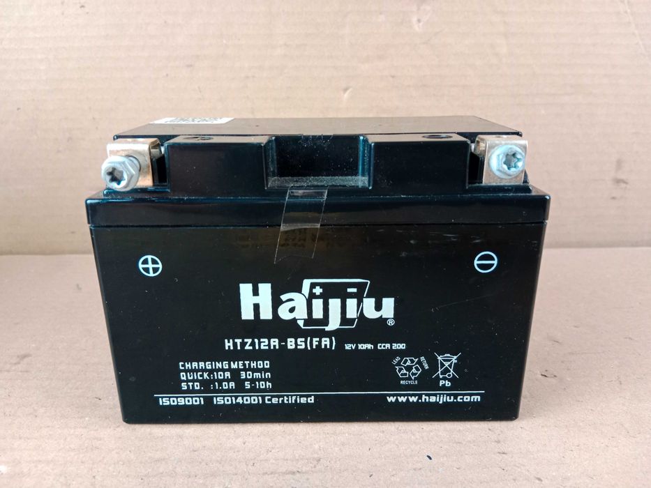 Akumulator Motocyklowy HAIJIU HTZ12A-BS ( FA ) 12V 10Ah CCA 200