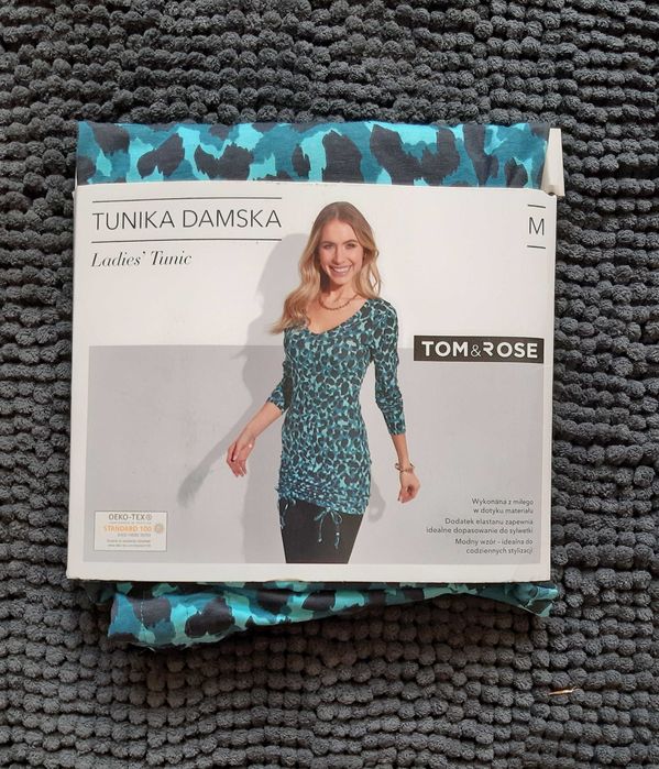Tunika damska Tom&Rose M nowa niebieska bluzka