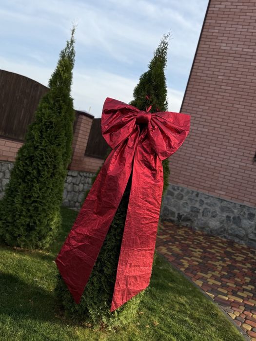 Бант для ёлки новогодний .