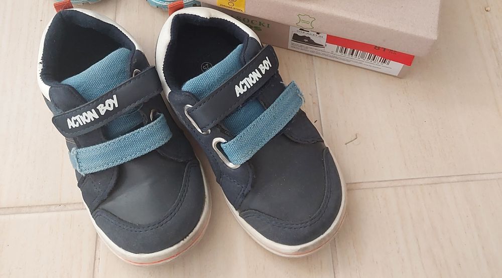 Buciki sneakersy na rzepy Action Boys 25 jesień
