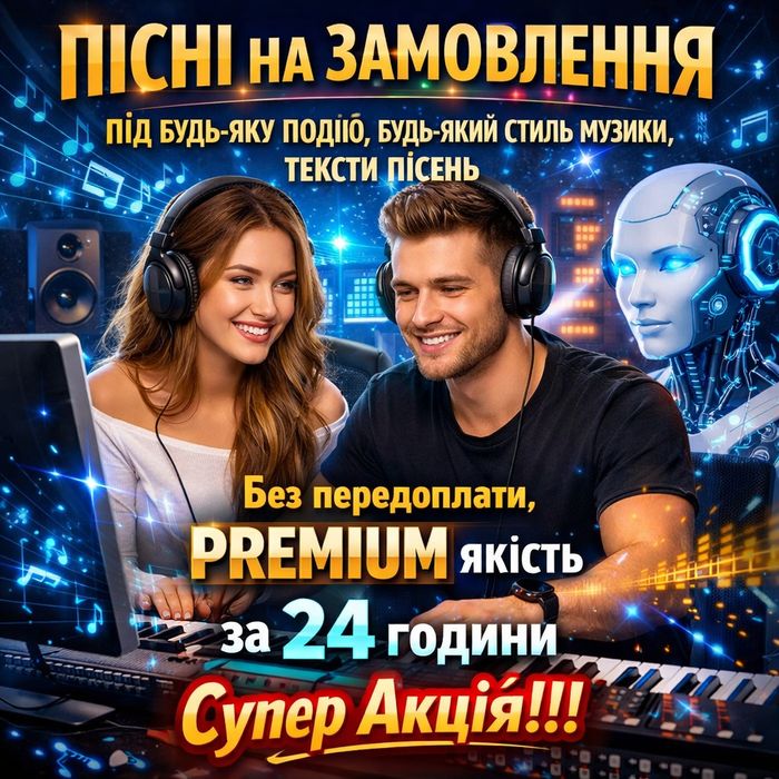 Пісня на замовлення,в подарунок,оживлення фото, відео привітання