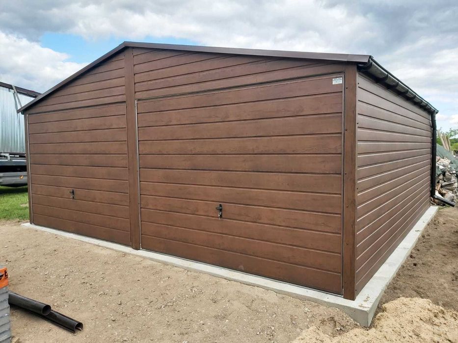 Garaż blaszany 6x5,8 m Premium Blaszak Garaże blaszane 6x6 7x6 8x6 9x6 10x6 11x6 12x6 PRODUCENT dostawa i montaż !
