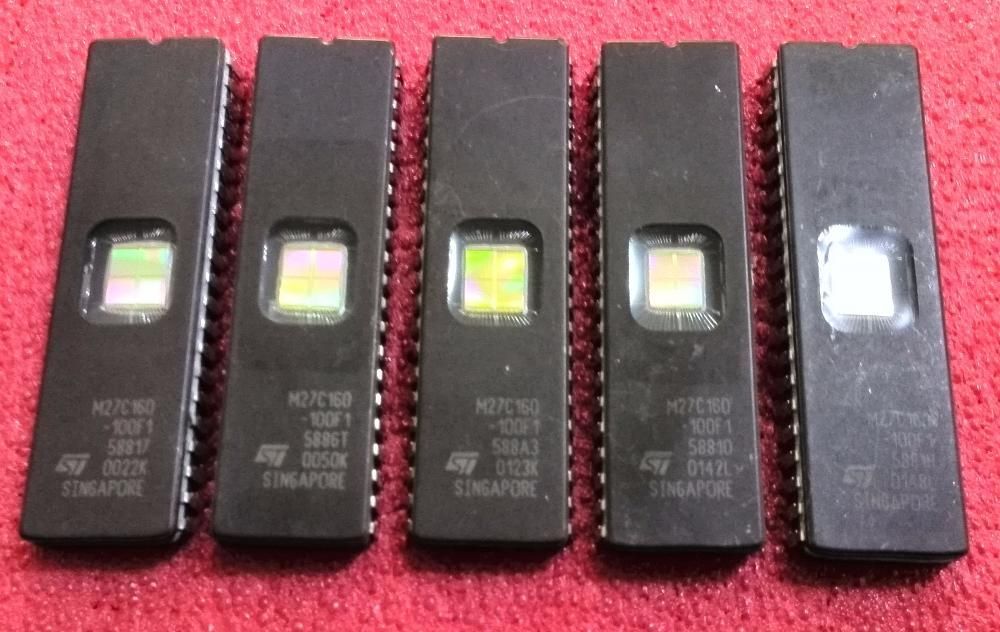 Lote 5 memorias uve eprom M27C160 novas centralina ECU