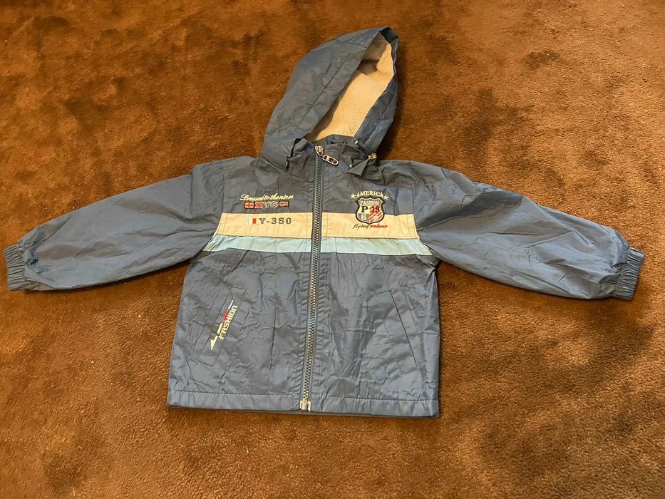 Kurtka przejściowa ocieplana dla chłopca rozmiar 80