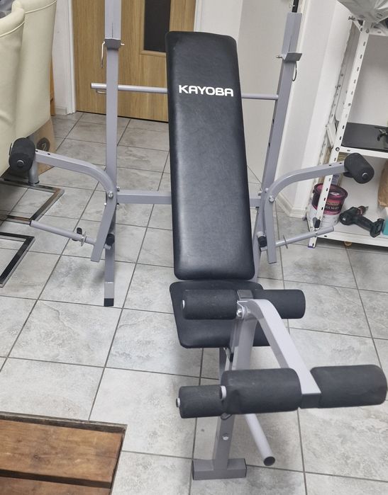 Ławeczka do ćwiczeń Kayoba + gryf + ciezary