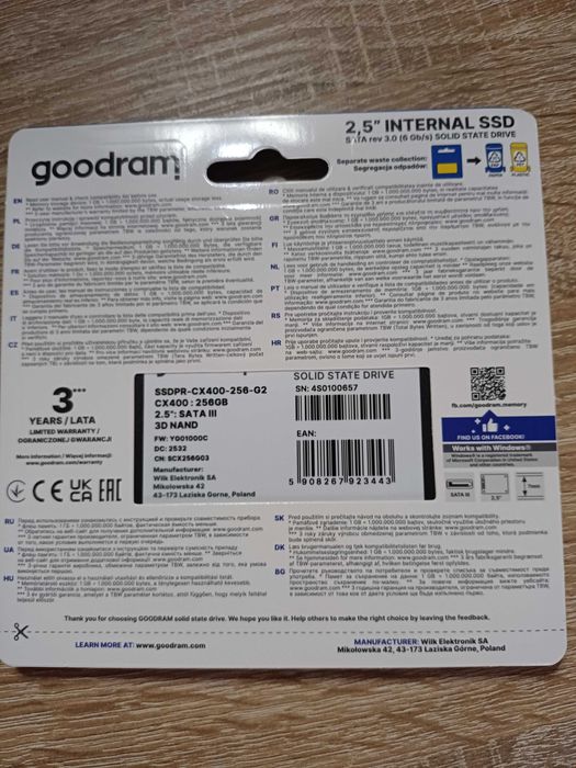 Goodram CX400 gen. 2 256GB