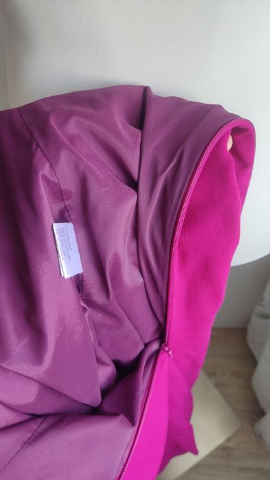 Molton sukienka z plisowanym + błyszczących koralików 36 38