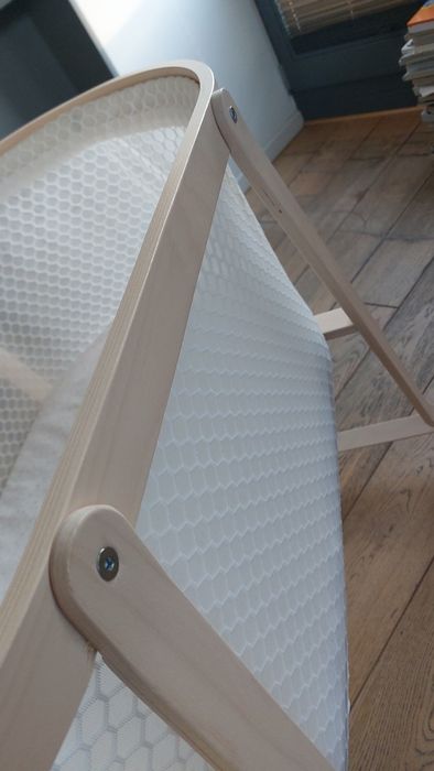 Lozeczko kółkach kołyska niemowlęce wozek  ikea alksvard