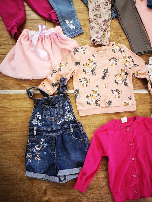 Dużq mega paka ubranek dla dziewczynki h&m newbie 86 92