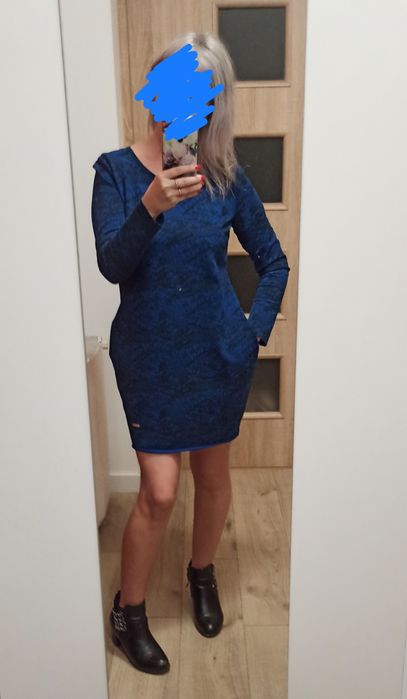 Sukienka vubu fashion 38 165 M maskującą brzuch