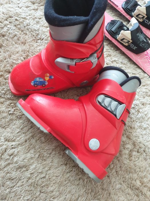 Narty 70cm + buty 18.5