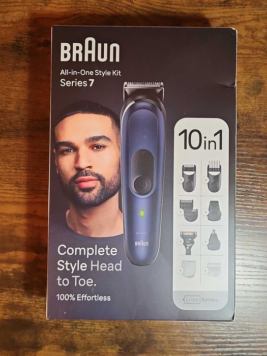 Braun Series 7 MGK7410
Trymer Braun, zasilanie Akumulatorowe