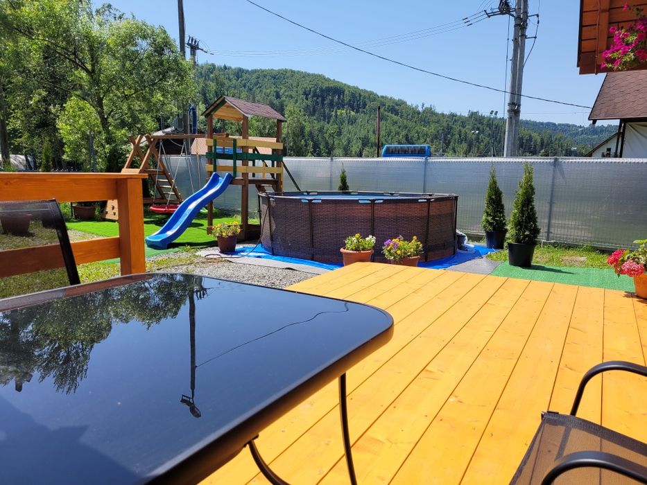 Domek  z balią przy stoku narciarskim Wisła