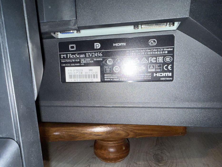 Monitor EIZO FlexScan EV2456 super stan