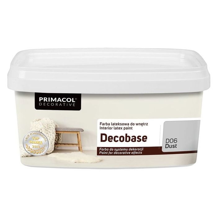 PRIMACOL DECOBASE farba lateksowa matowa biały DUST D06 1L