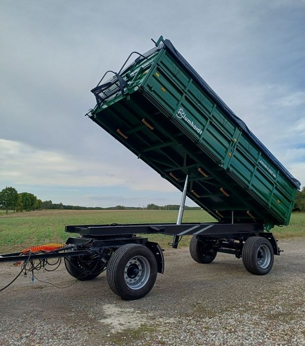 Przyczepa wywrotka na 3 strony nowa zabudowa 14 ton 18 t dmc resor hw