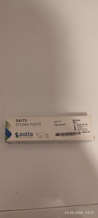 Pasta do skóry wokół stomii Salts, Stoma Paste